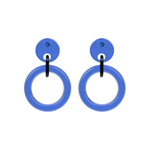 Carla Small Blue Drop Earrings