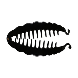 Fish Black Ponytail Holder Comb Set