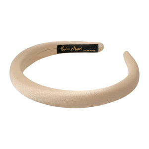 Satin 1.5 cm Padded Gold Headband
