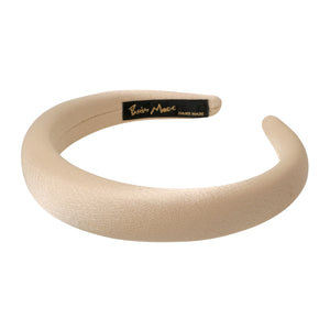Satin 3 cm Padded Gold Headband