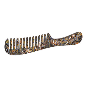 Handmade French Onyx Handle Comb
