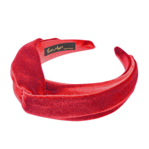 Velvet Entwined Red Headband