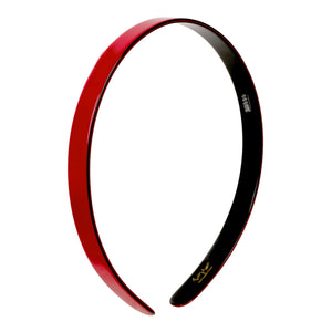 Classic 1 cm Red Black Alice Band