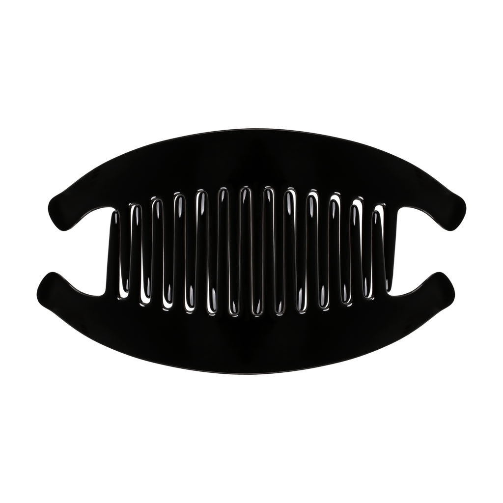 Paris Mode Claudine Black Interlocking Comb Set