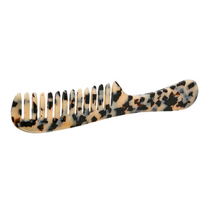 Handmade French Light Tortoiseshell Handle Comb