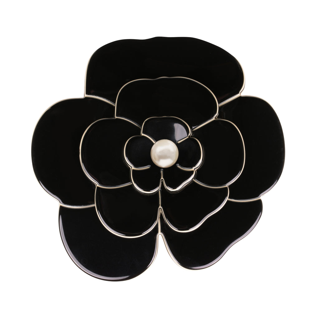 chanel flower pin brooch