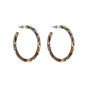 Oval Medium Onyx Stud Earrings