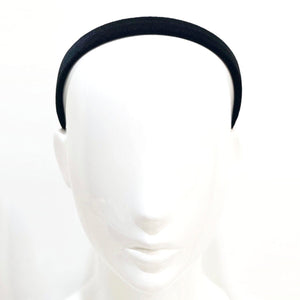 Velvet 1.5 cm Flat Mustard Headband