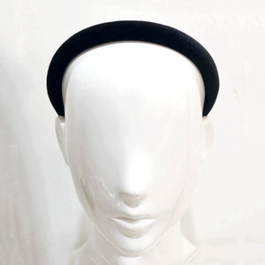 Velvet 1.5 cm Padded Brown Headband