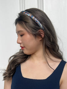 Belgravia 1.5 cm Padded Silk Headband