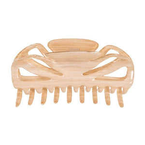 Collette Large Beige Claw Clip
