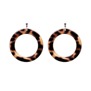 Coco Bold Medium Leopard Stud Earrings