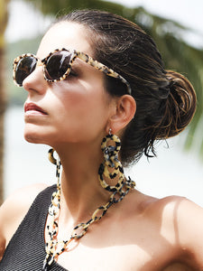 Carmen Large Onyx Stud Earrings
