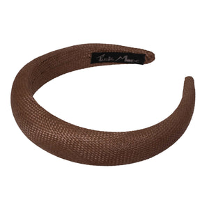 Wicker 3 cm Padded Brown Headband