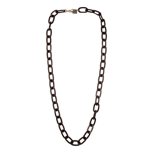 Long Black Chain Necklace