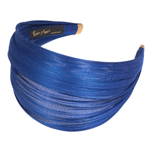 6.5 cm Petrol Blue St. Tropez Wrap Hair Band - Paris Mode Hand Made Hair Accessories