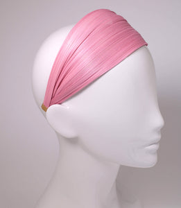 Hand made Pink St. Tropez Wrap Alice Hair Band online - Paris Mode Shop