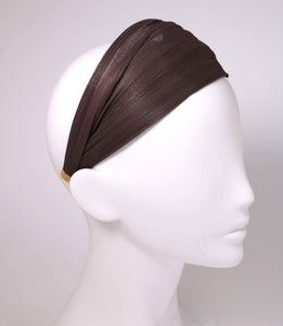Brown Hand Made St. Tropez Wrap Hairband - Paris Mode Australia