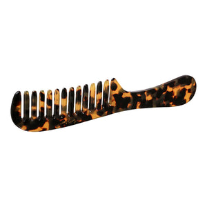 Handmade French Dark Tortoiseshell Handle Comb