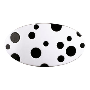 Oval Large Polka Dot Hair Clip