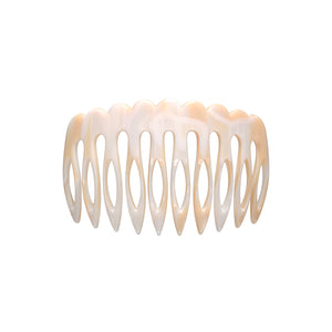 Arcade Medium White Alba Side Comb