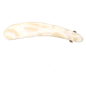 Large White Alba Banana Clip - Parismodeshop Hand Made Hair Clips Online