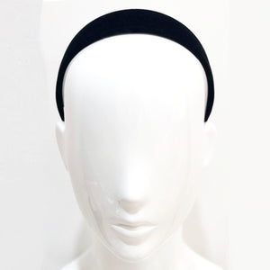 Velvet 4 cm Flat Burgundy Headband